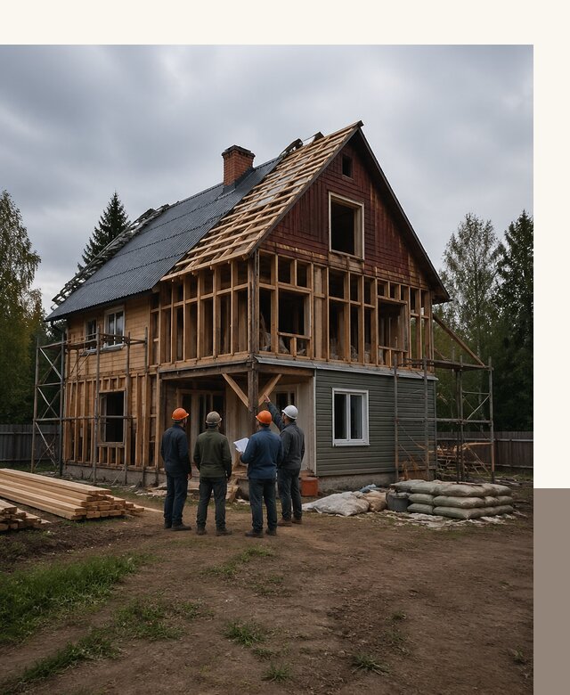 Реконструкция дачного дома в Елизове под ключ с проектом