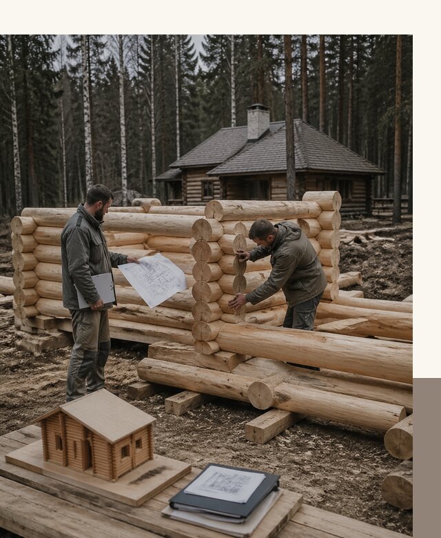 Проектирование и строительство домов из бревна в Елизове